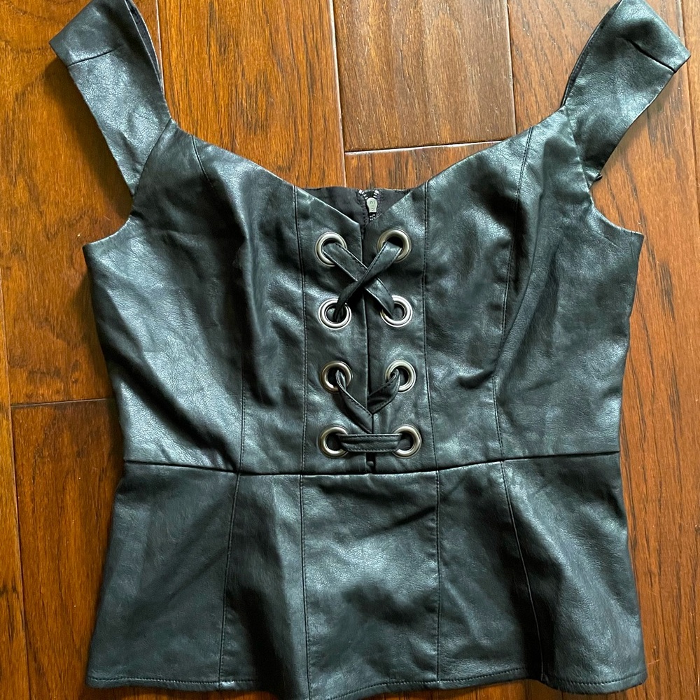 BCBG black bustier
